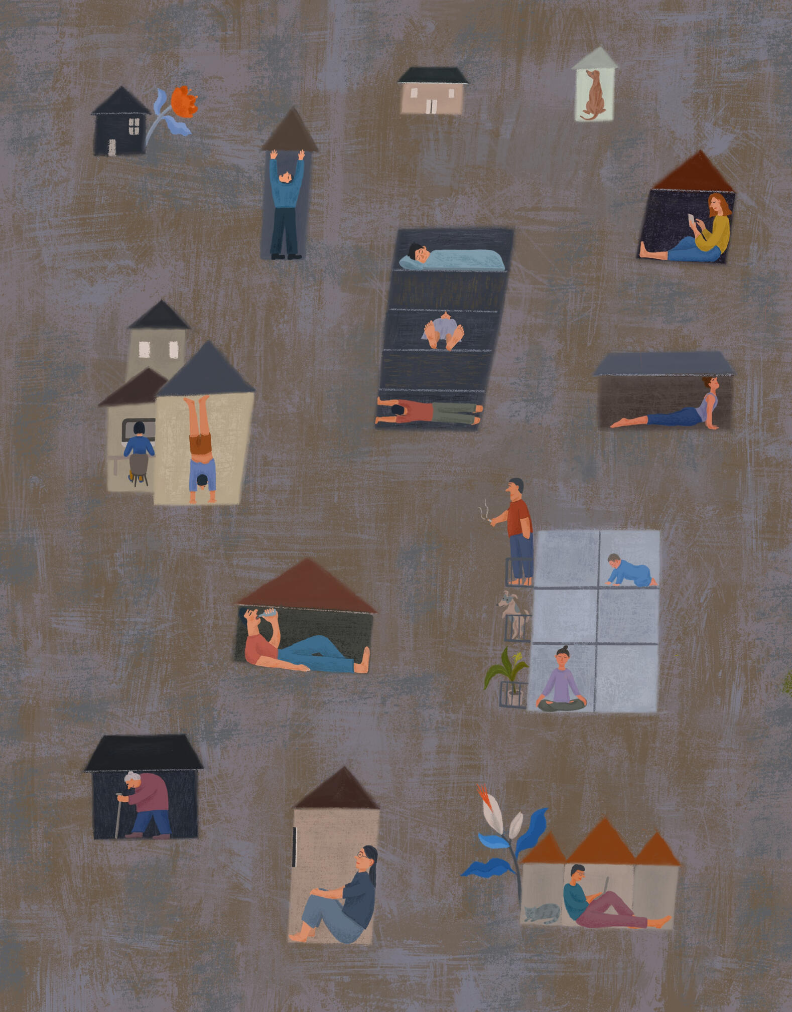 Stay home. Illustrations created during COVID quarantine, No.2.