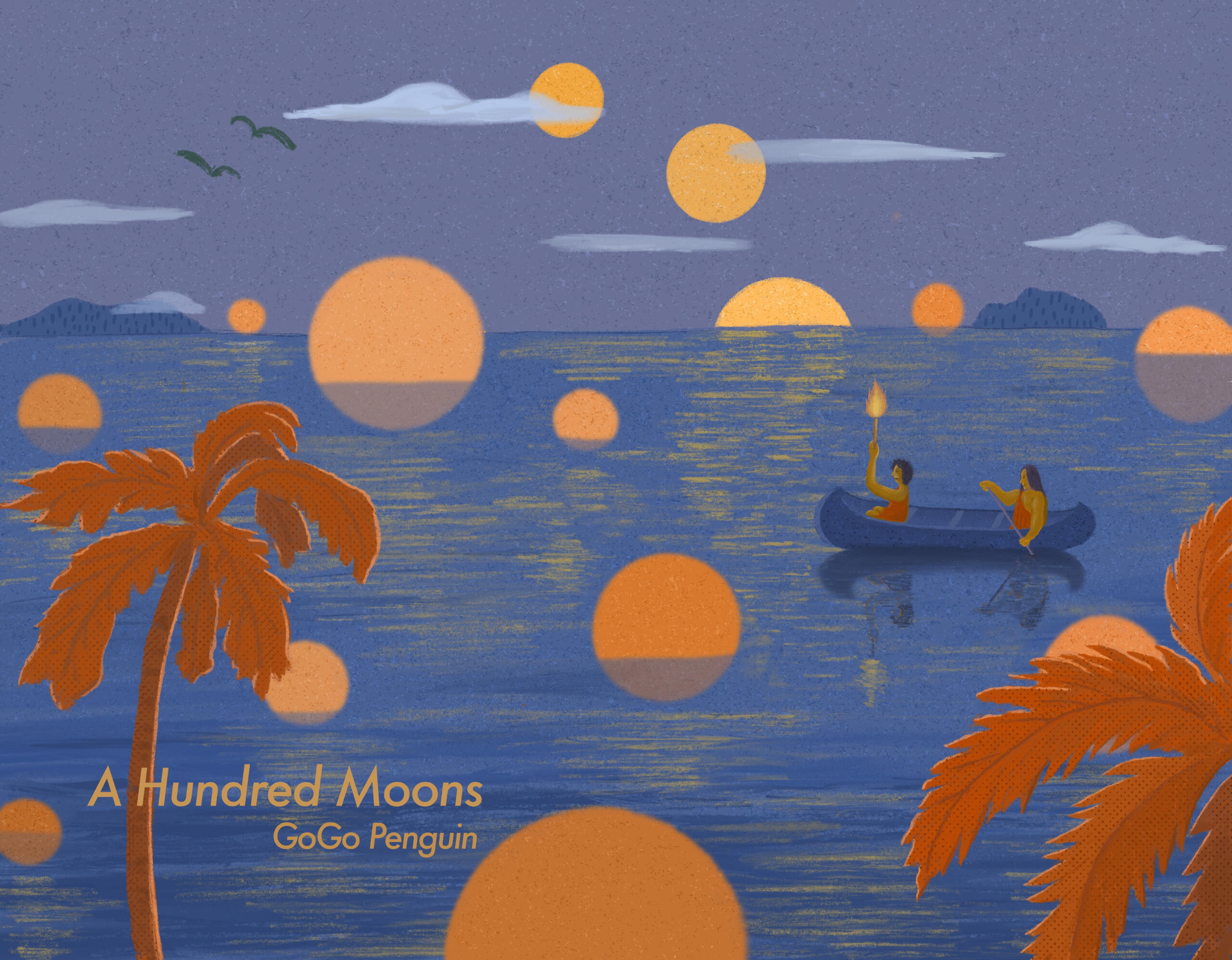 Illustration for the Song A Hundred Moons, by GoGo Penguin.